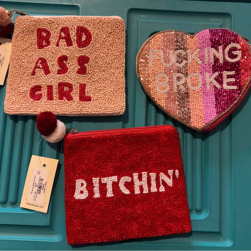 3 pack Francesca Beaded Coin Purses New with Tags